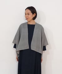 ショルダーベスト シルクオルガンザ shrink グレー 6575smvG