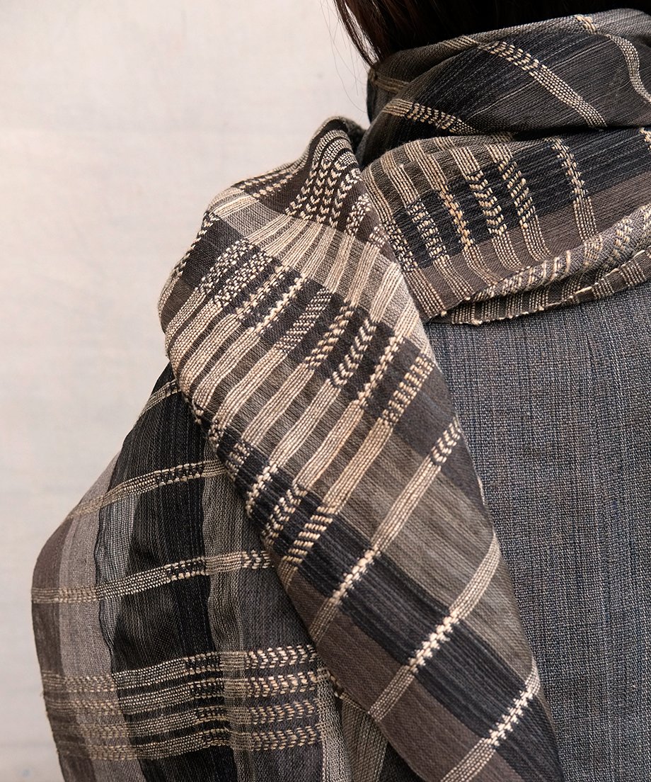 ストール シャディ 黒 2710B | MAKI TEXTILE STUDIO online