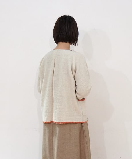 kotiボレロ ヒマラヤウール pocket 白生成り 6610W