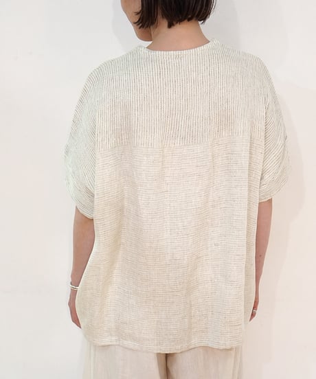 kotiチュニック 麻シルク 白 6976lW