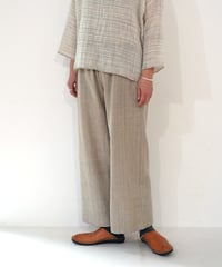 パンツ ソフトフレア ウールタビー ライトグレーベージュ 6851wlnBe