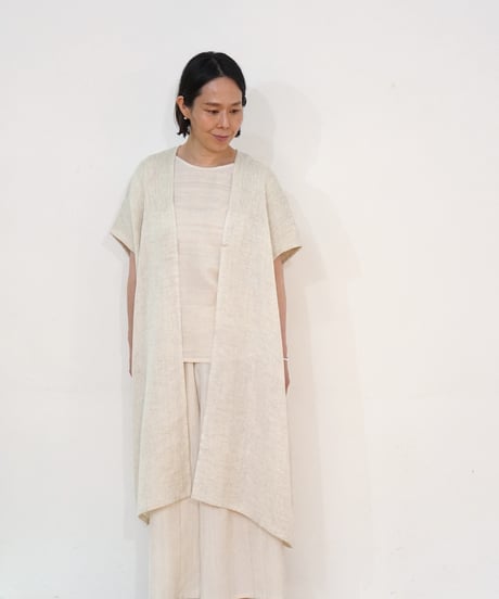 kotiベスト 麻シルク 白  6500lW