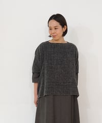 ポンチョ ベスト ふくふく グレー&黒 6547FC