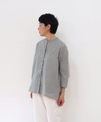 マンガラギリ シャツカラー short グレーチェック M6225cG