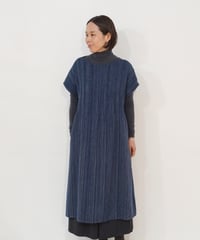 kotiワンピース ウール ブルー 6974wBl