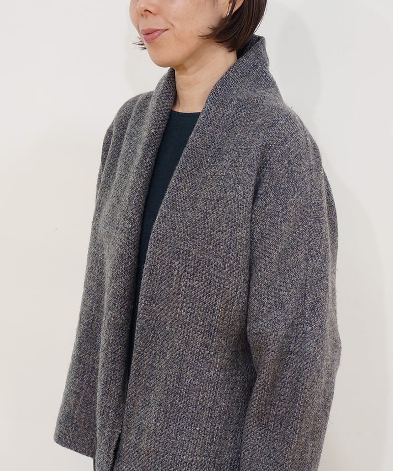 ジャケット ラグラン ヒマラヤウール グレーブルー 6665MWtBl | MAKI