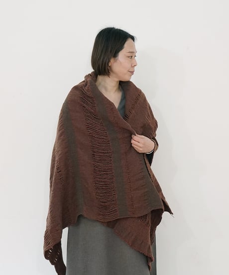 ハギレ反物 フローツ 赤茶 146×148cm