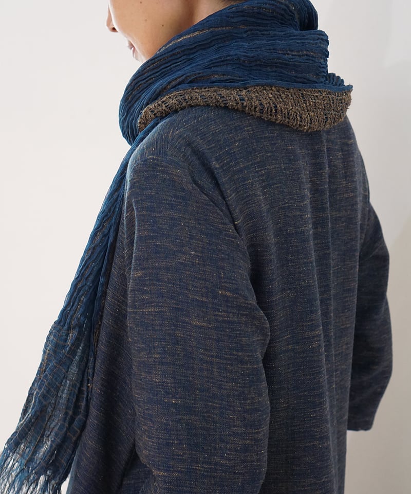 ストール 薄艸 藍 2307I | MAKI TEXTILE STUDIO online shop