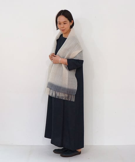 ストール ランダム縞ムガ芭蕉 1234Wi