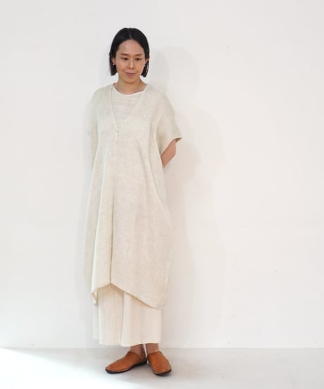 kotiベスト 麻シルク 白  6500lW