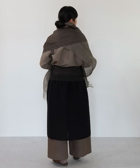ストール デュピオン綾 チャコールグレー 1030G