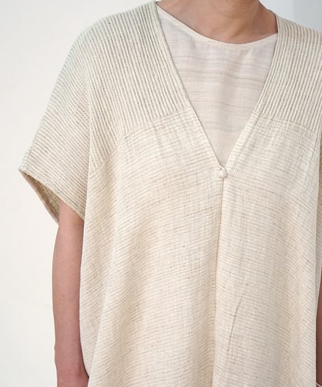 kotiベスト 麻シルク 白  6500lW