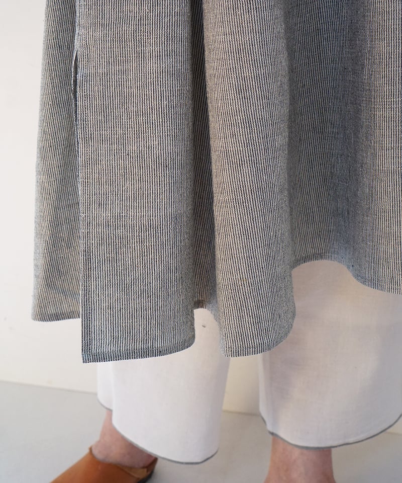 カディ チュニック マチ 白黒ピンストライプ K6977WBpst | MAKI TEXTIL