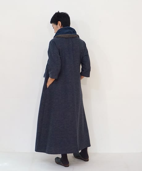 ストール 薄艸 藍 2307I