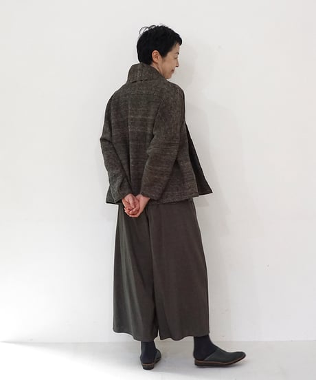 ジャケット ラグラン ジャカード クバ 黒 6665JcB