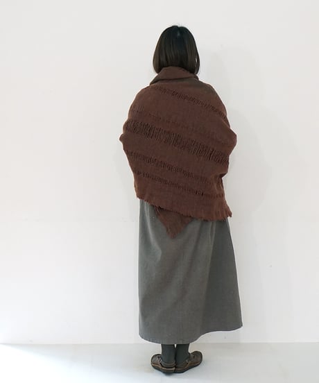 ハギレ反物 フローツ 赤茶 146×148cm