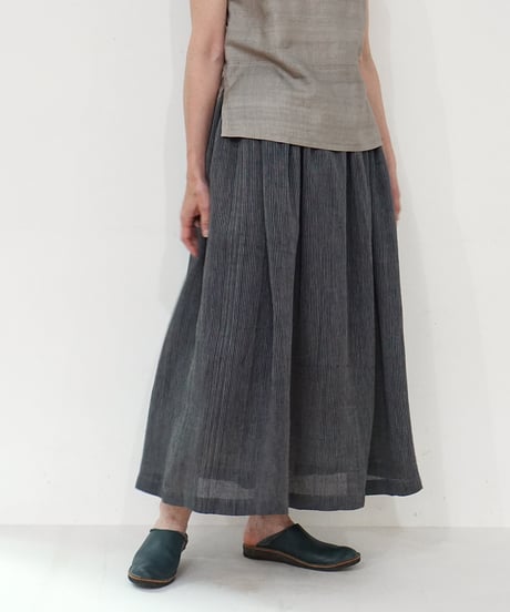 糸糸糸 MAKI TEXTILE STUDIO コットン シルク混ワイドパンツ CATEGORY パンツ | MAKI TEXTILE STUDIO online shop