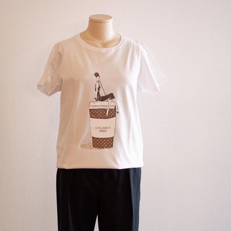 ハーフムーンデザインTシャツ（C&B 30 420）