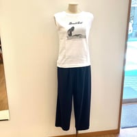 THREE DOTS(スリードッツ)   グラフィックノースリーブTシャツ　　〈 AK0001Y