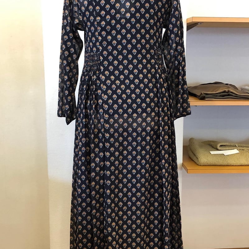 SOULEIADO コットンプリントワンピース SOULEIADO（ソレイアード）コットンプリントシャーリング