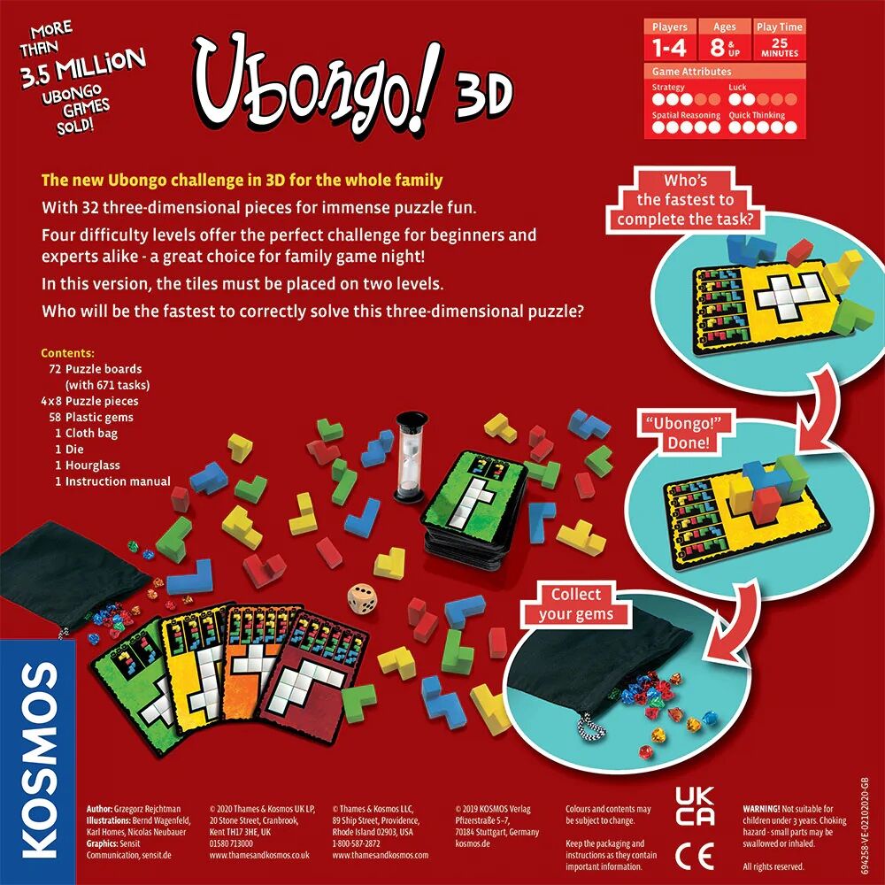 ウボンゴ3Dファミリー 英語版 日本語説明書付き | uesama