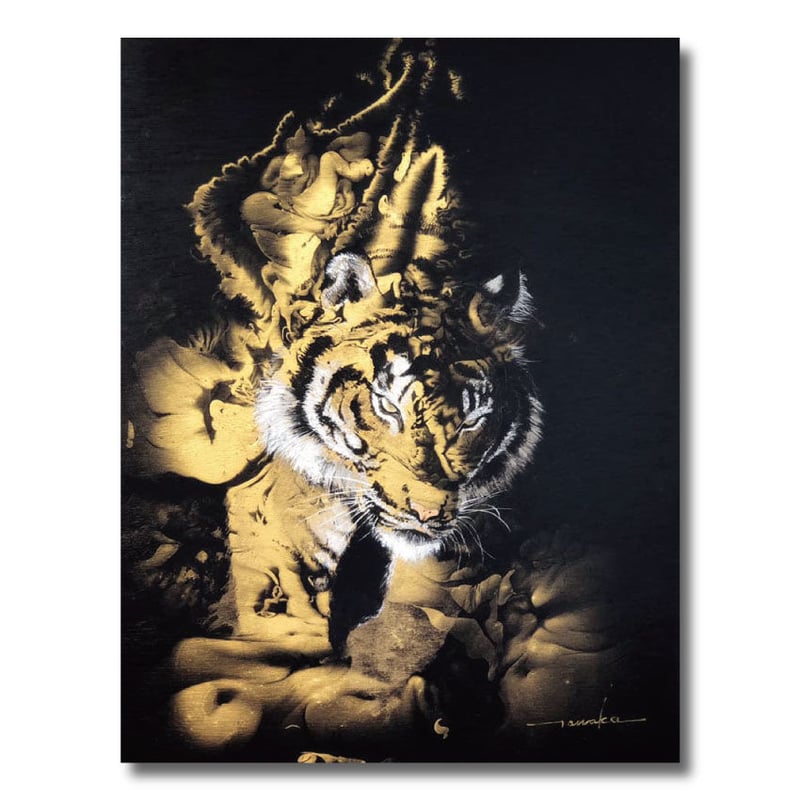 うろ覚えで描いたトラの絵 5匹 うろ覚えで描いた虎の絵 うろ覚えで描いたトラの絵 5匹