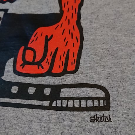 “BB MONSTER” Pocket Long Sleeve T-shirt ( Gray )