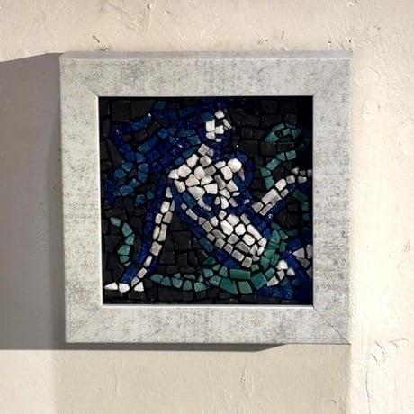 モザイク　油絵アート Amazon.co.jp: モザイクアートキットスクエア 20x20cm, 魚3