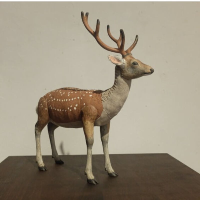 安田ジョージ「 鹿（オス）」 受注制作品 | Maruhi.STORE