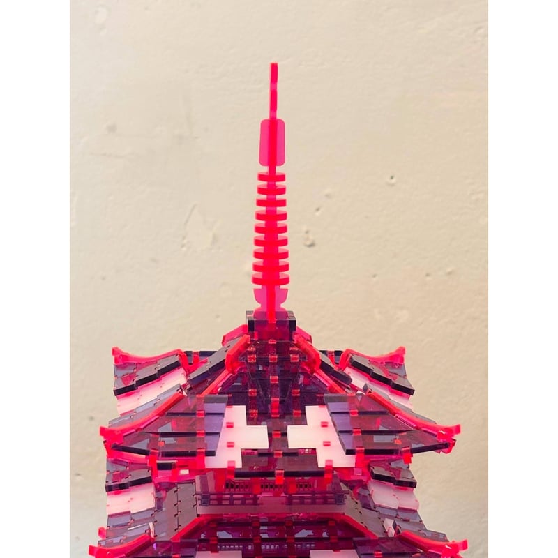 藤田朋一「五重塔 TYPE2（紫赤白）」 | Maruhi.STORE