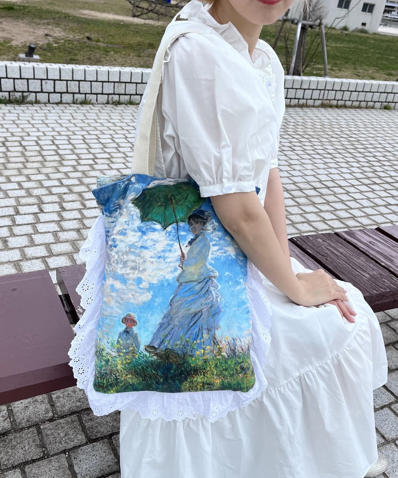 名画のフリルトートバッグ | Heroine mysélf