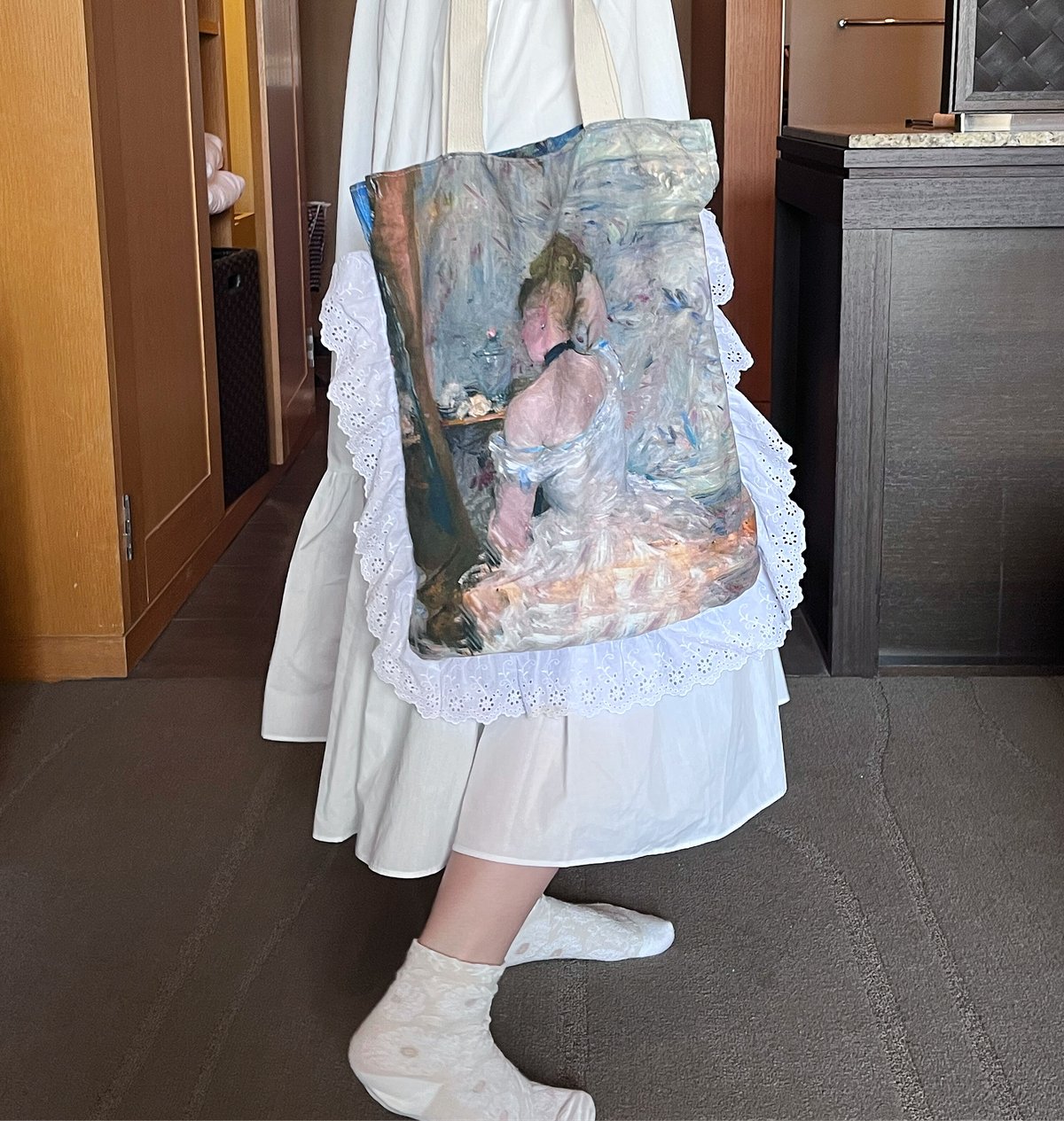 名画のフリルトートバッグ | Heroine mysélf