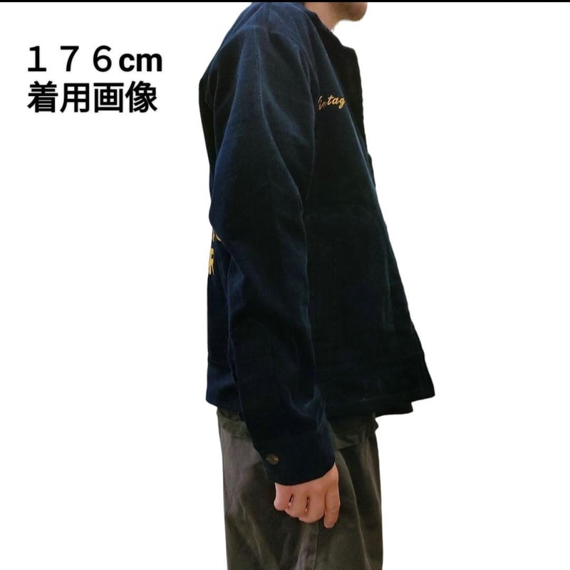 FFAジャケット サイズ42 ネイビー/価格交渉〇/9月までお値下げ中 全2色 スリフティルック THRIFTY LOOK コーデュロイジャケット FFA