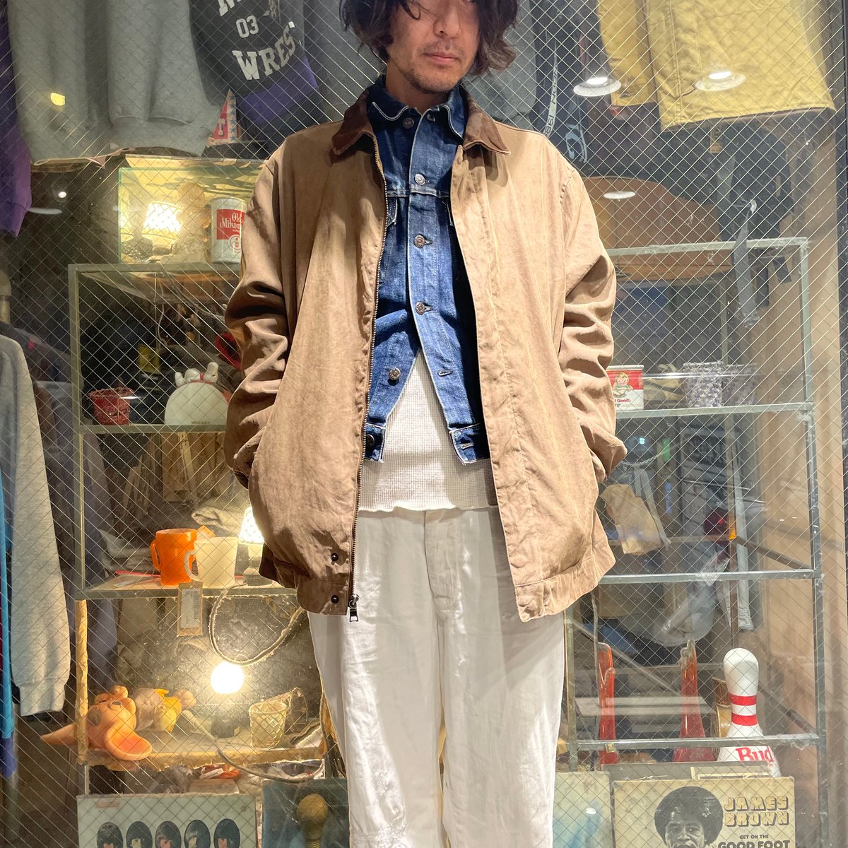 NAUTICA 襟レザー ジャケット | 古着屋JACO
