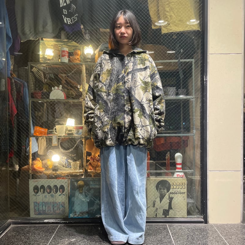 90sRemingtonリアルツリーカモフーデッドジャケットXLフリースライナー リアルツリー カモ柄 フリースジャケット | 古着屋JACO