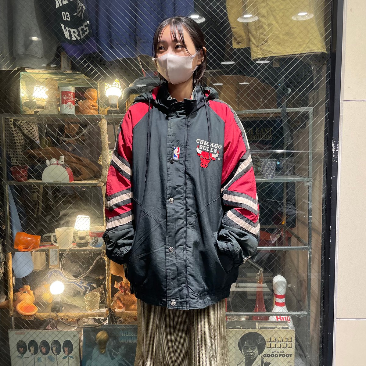 90s STARTER Nylon Jacket(CHICAGO BULLS) | 古着屋JACO