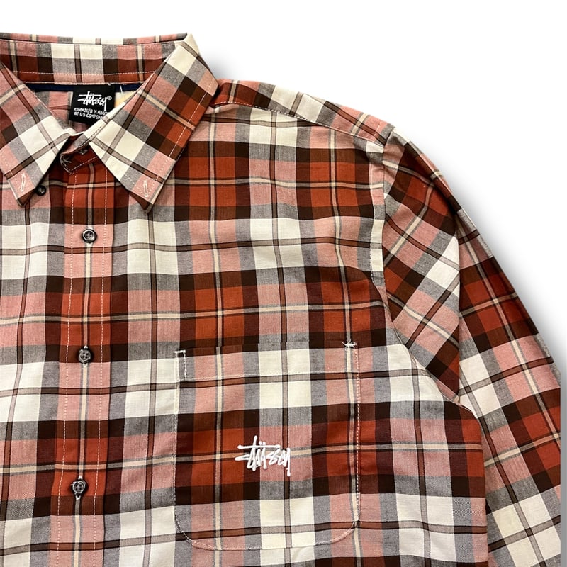 stussy! チェックシャツ！美品 stussy】チェックシャツ | 古着屋JACO
