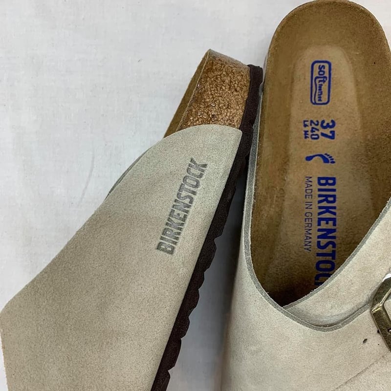 BIRKENSTOCK × BEAUTY＆YOUTH AROSA アローサ Birkenstock New with Box Arosa Stone Coin Suede Soft Footbed