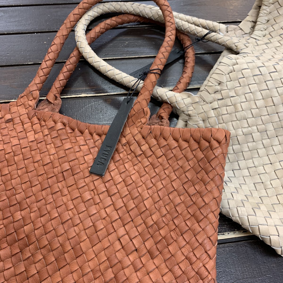 KYUCA レザーメッシュトートバッグ | Eureka Store KYUCA レザーメッシュトートバッグ | Eureka Store