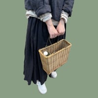 a+koloni　ベルギーリネンギャザースカート