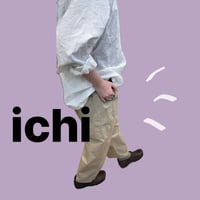 ichi    ワッシャーワイドパンツ