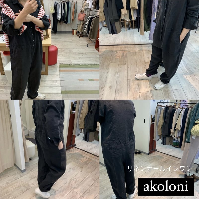 a+koloni リネンオールインワン | Eureka Store