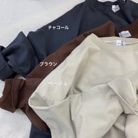 BLUE LAKE MARKET   裏毛カットオフスリット入りプルオーバー