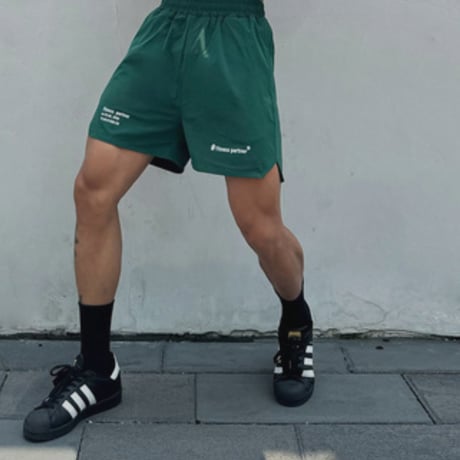 original short nylon stretch shorts