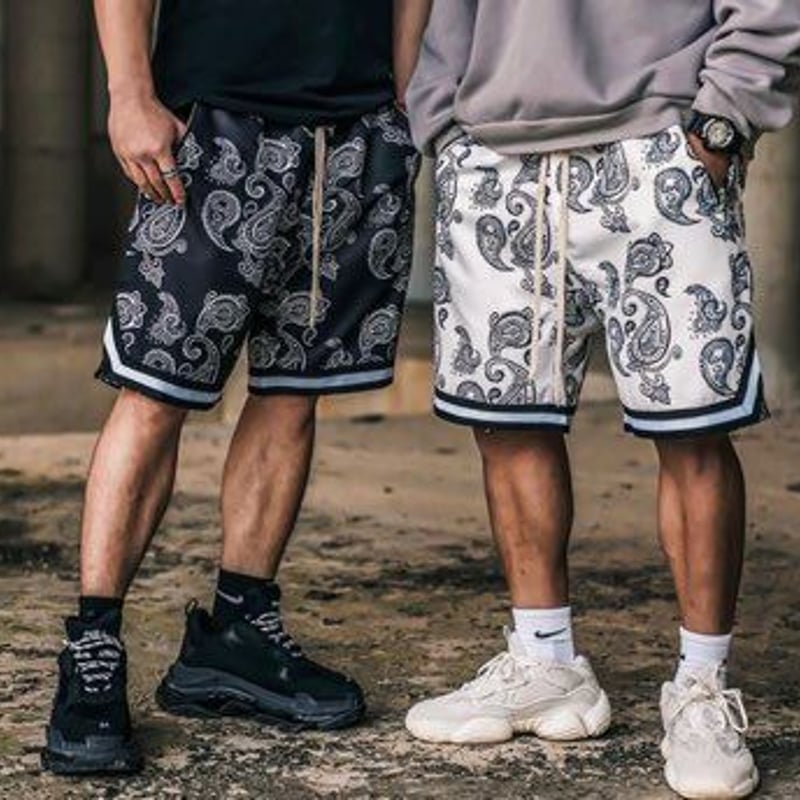 当店限定】ペイズリー バスケットボールパンツ ネイビー | BB.624