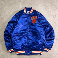 NBA ニューヨーク・ニックス Mitchell & Ness サテンジャケット