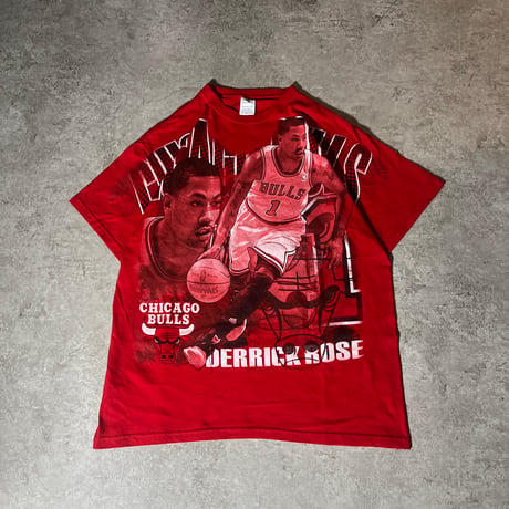 Derrick Rose シカゴ・ブルズ 両面プリントTシャツ XL