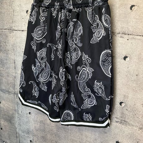 【当店限定】ペイズリー　バスケットボールパンツ　ネイビー