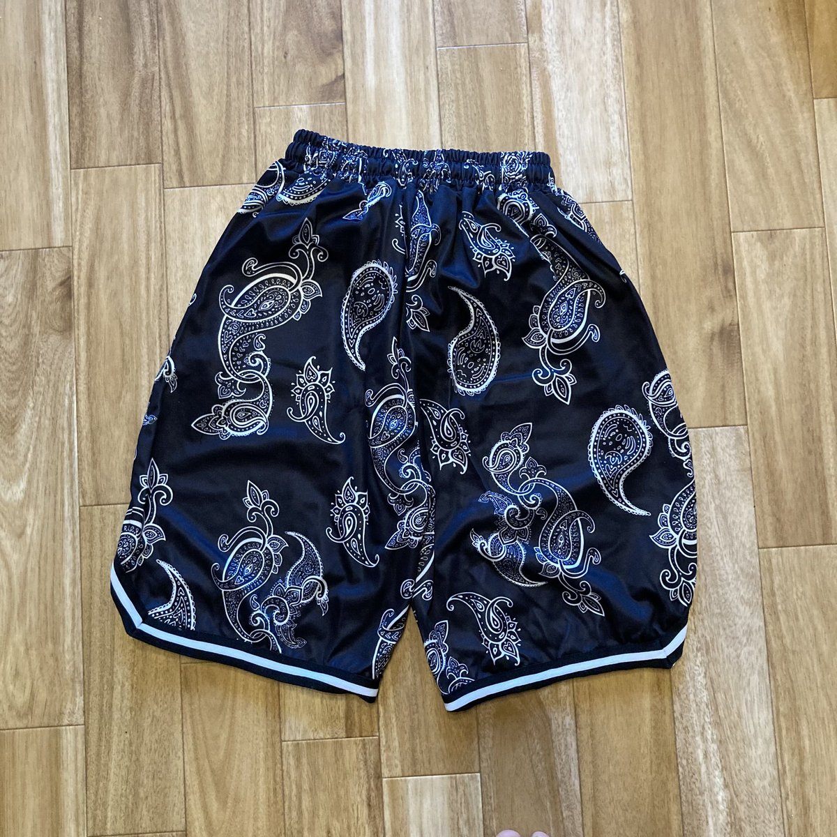 当店限定】ペイズリー バスケットボールパンツ ネイビー | BB.624