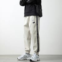 サイドライン　オフコート　ロングパンツ　ベージュ